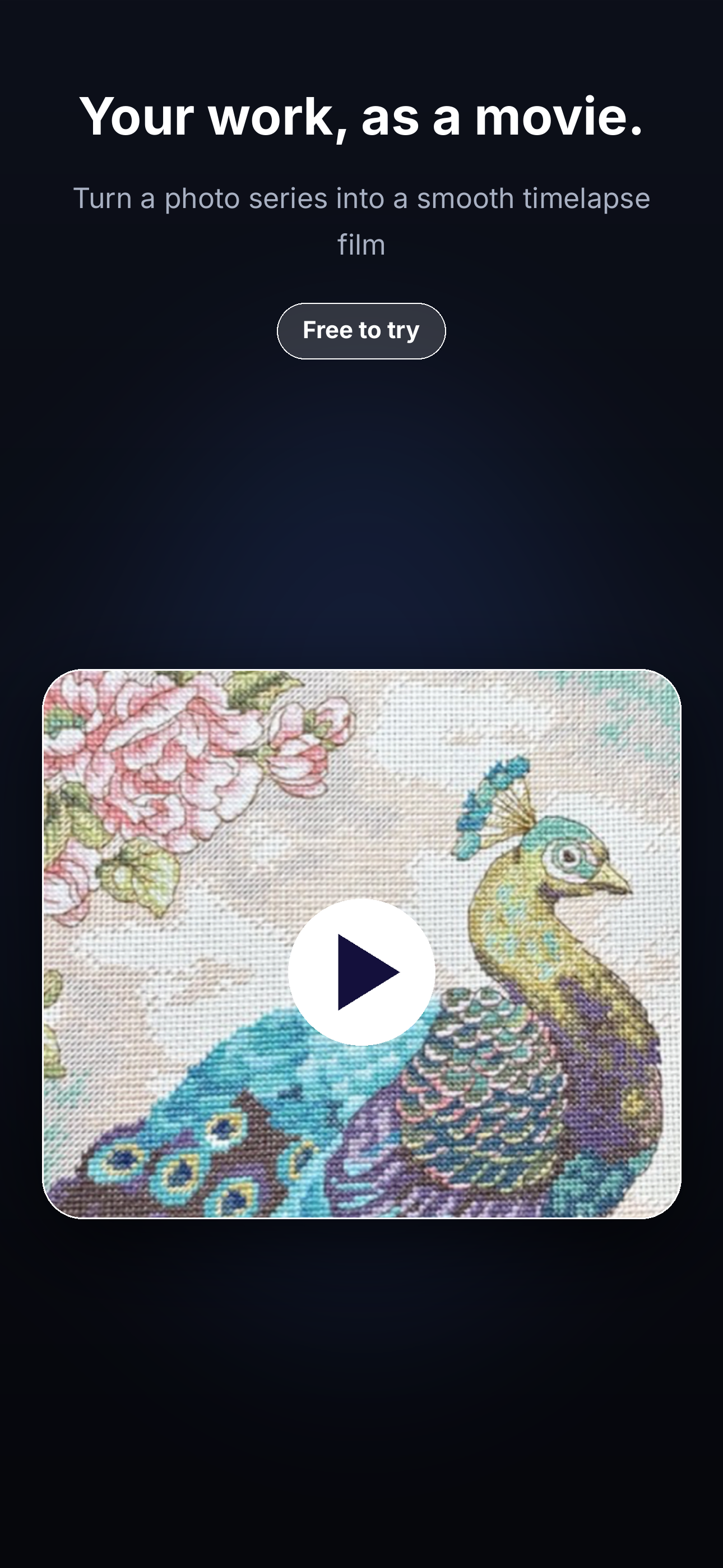 Hero variant — embroidery / cross-stitch